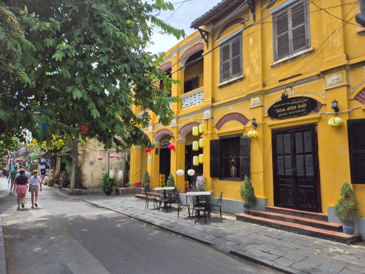 Hoi An old city Walking along a calm street in Hoi An’s old town during the day