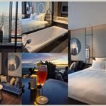 Pullman Hai Phong hotel bedroom, bathroom, living area and rooftop bar showing live in hotels